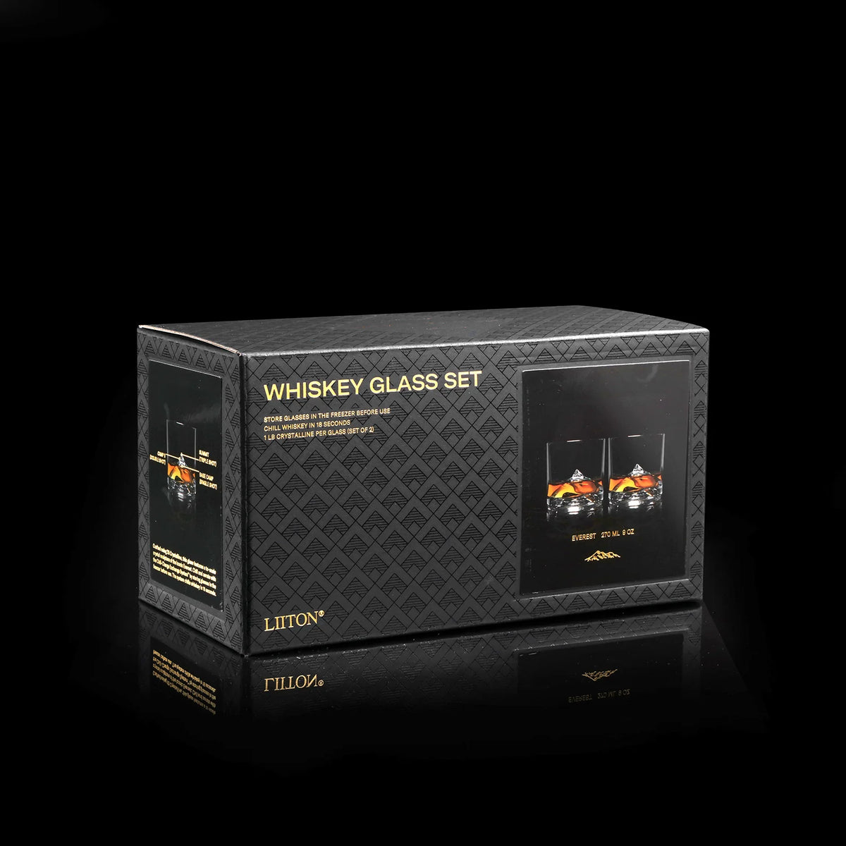 Everest Crystal Whiskey Glasses Set Of 2 – 229 Gifts at Bainbridge Pharmacy