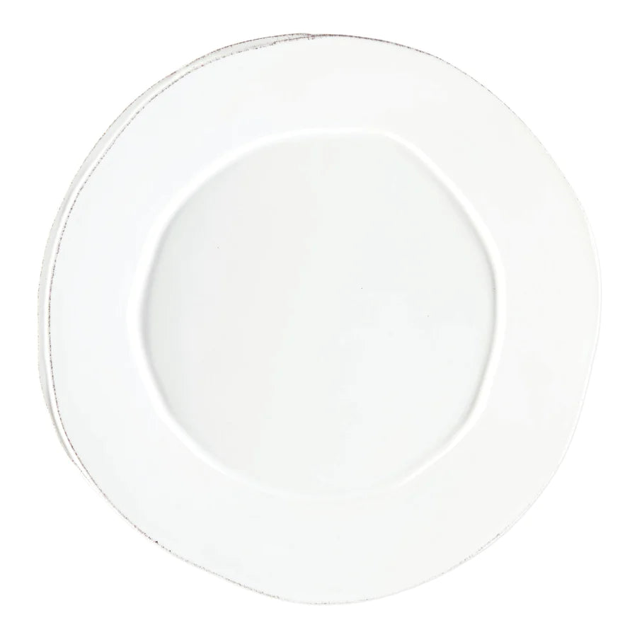 Vietri Lastra Round Platter - White