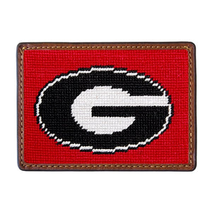 University of Georgia (Red) Needlepoint Card Wallet