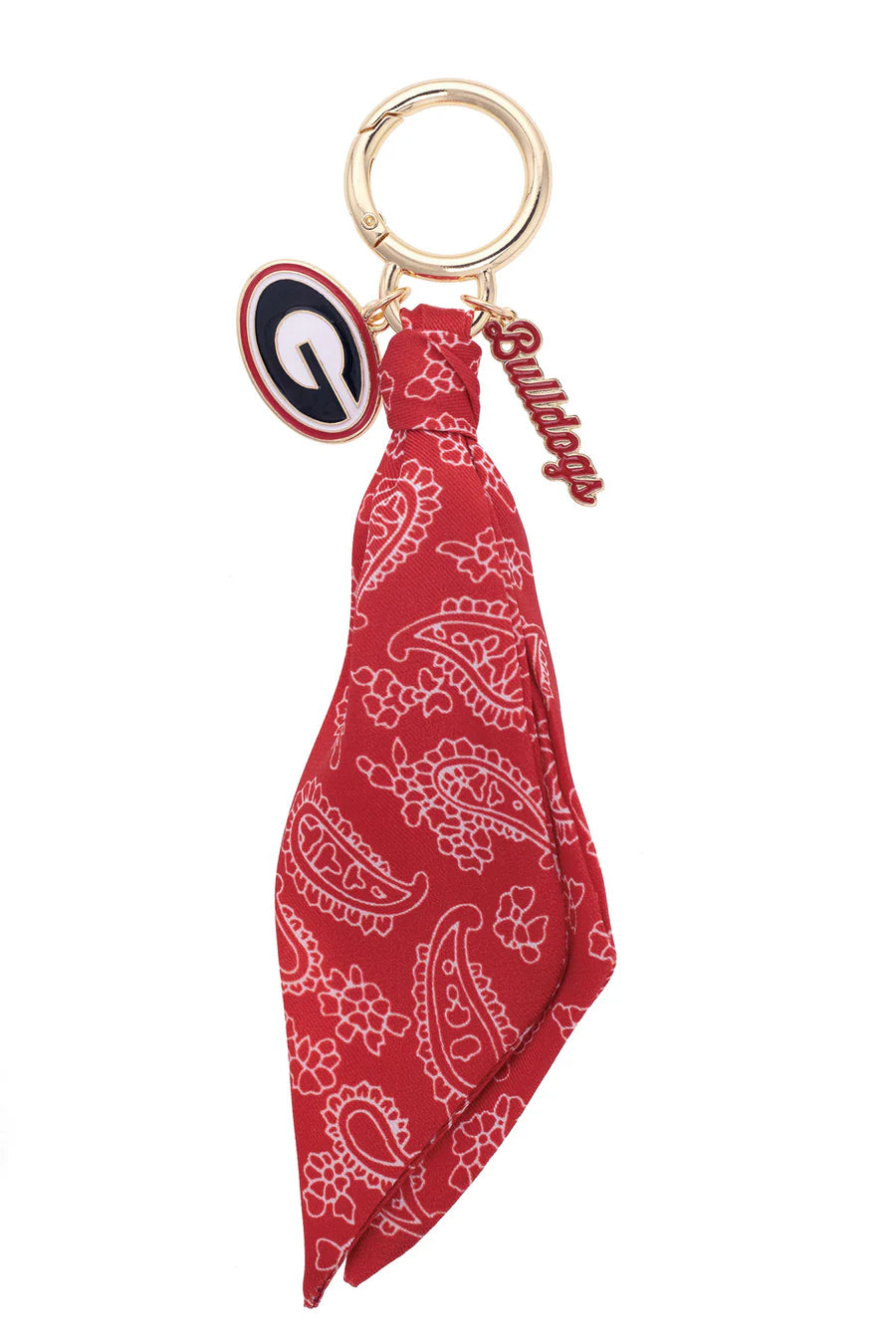 Georgia Bulldogs Logo Bandana Bag Charm