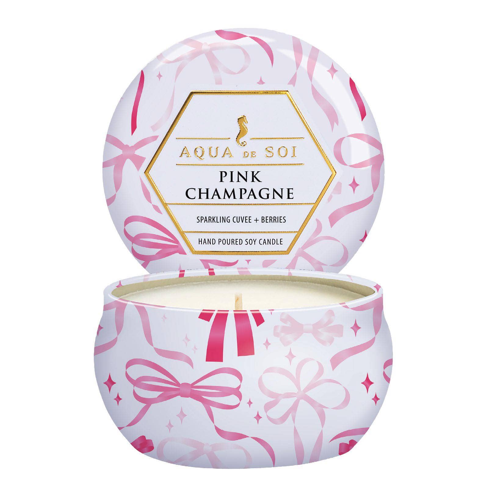 Pink Champagne 4oz Limited Edition Tin Candles