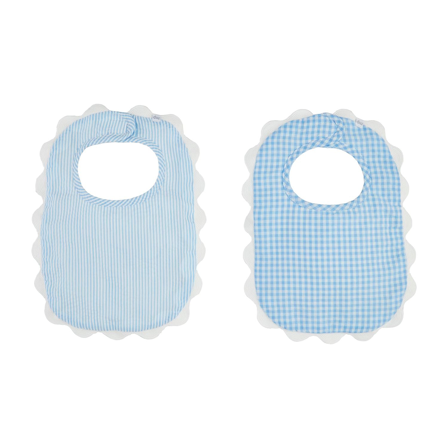 Blue Scallop Bib