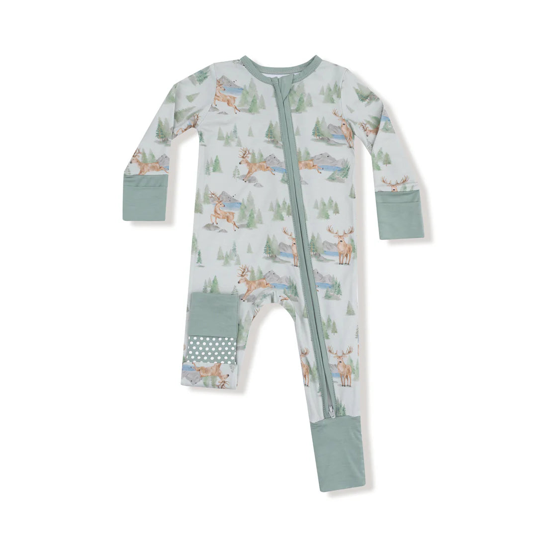 Buck Deer 2 Way Zipper Romper | Angel Deer