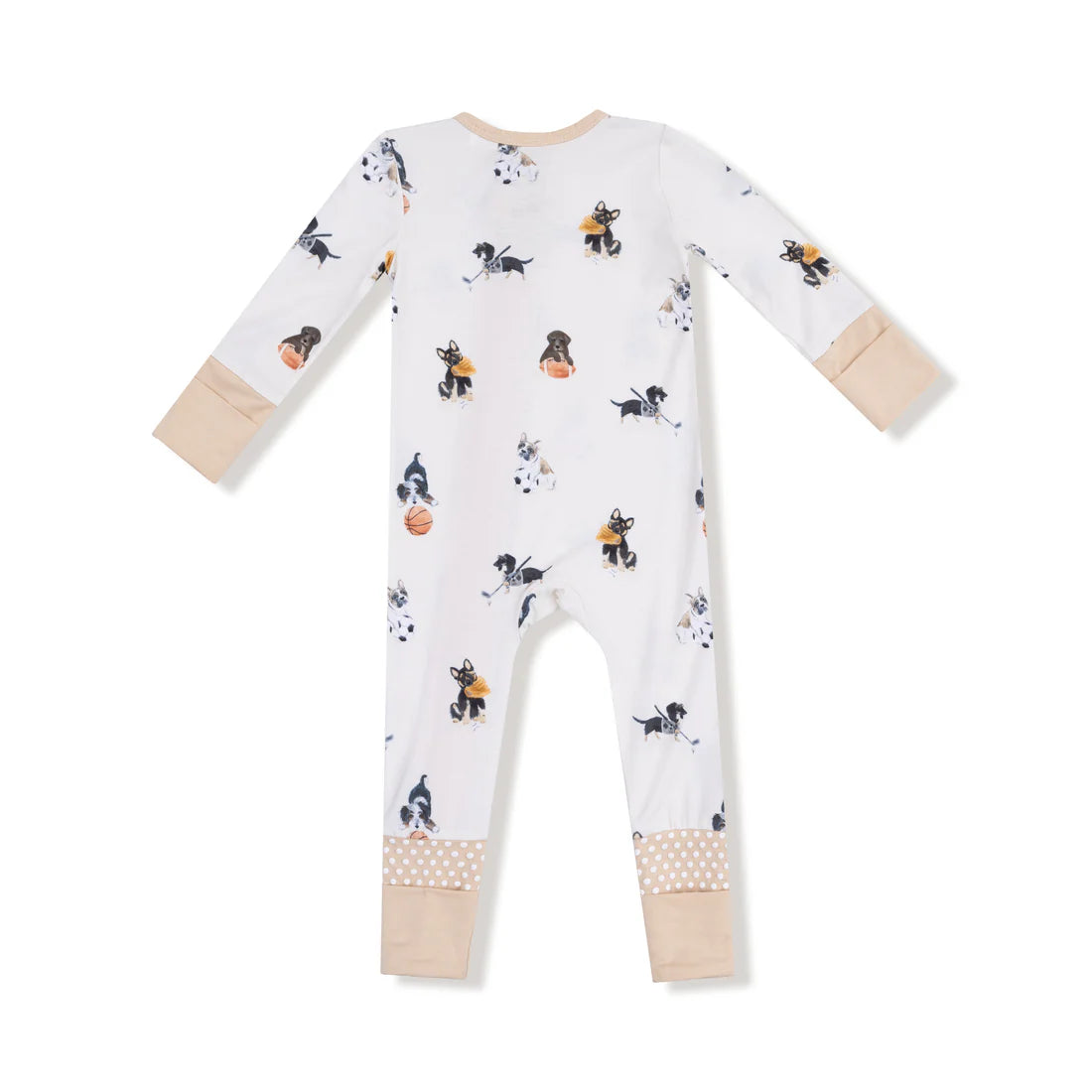 Sporty Puppies 2 Way Zipper Romper | Angel Dear