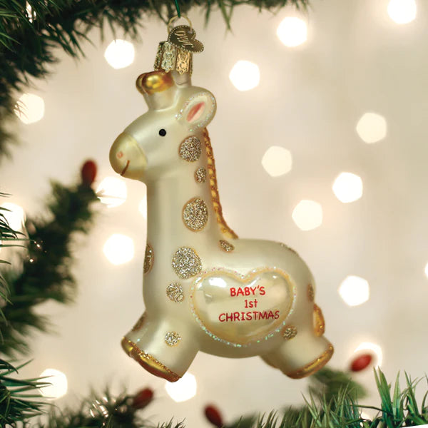 Baby's First Christmas Giraffe Ornament