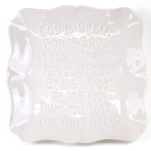 God is Great Square Platter