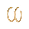 Mirlande Textured Hoop Earrings in Gold