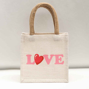 Jute Petite Love Gift Tote