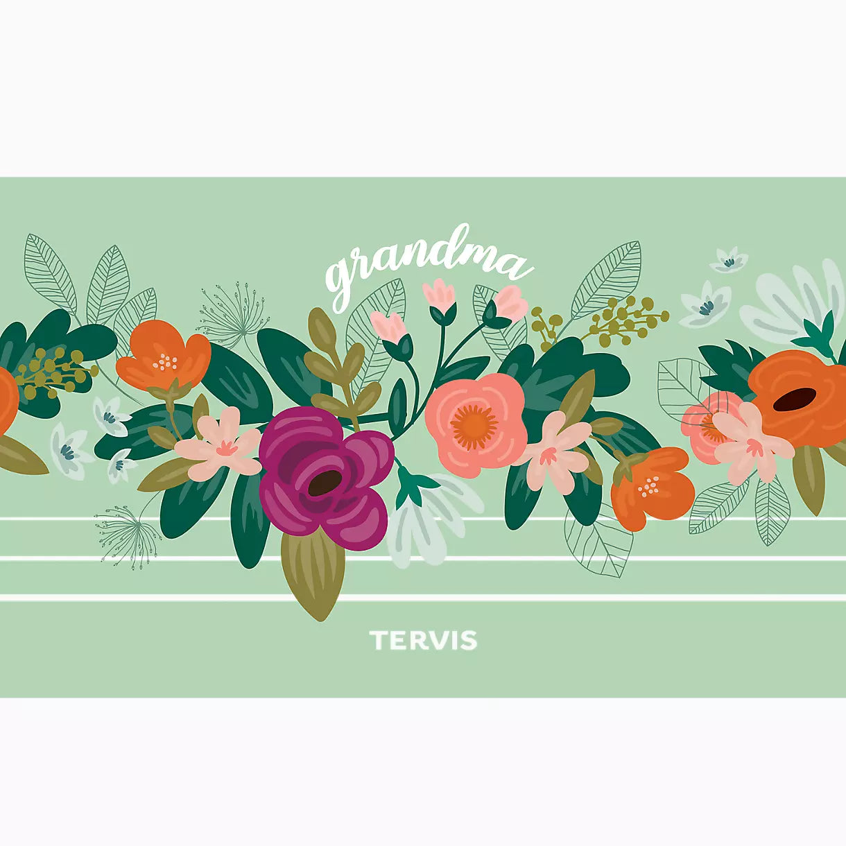 Mint Floral Grandma Tumbler 20 oz | Tervis