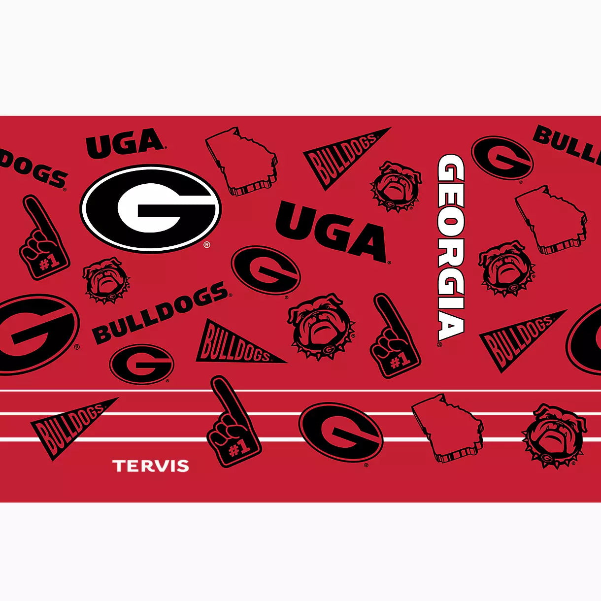 Georgia Bulldogs Swag 30 OZ Tumbler with Straw | Tervis