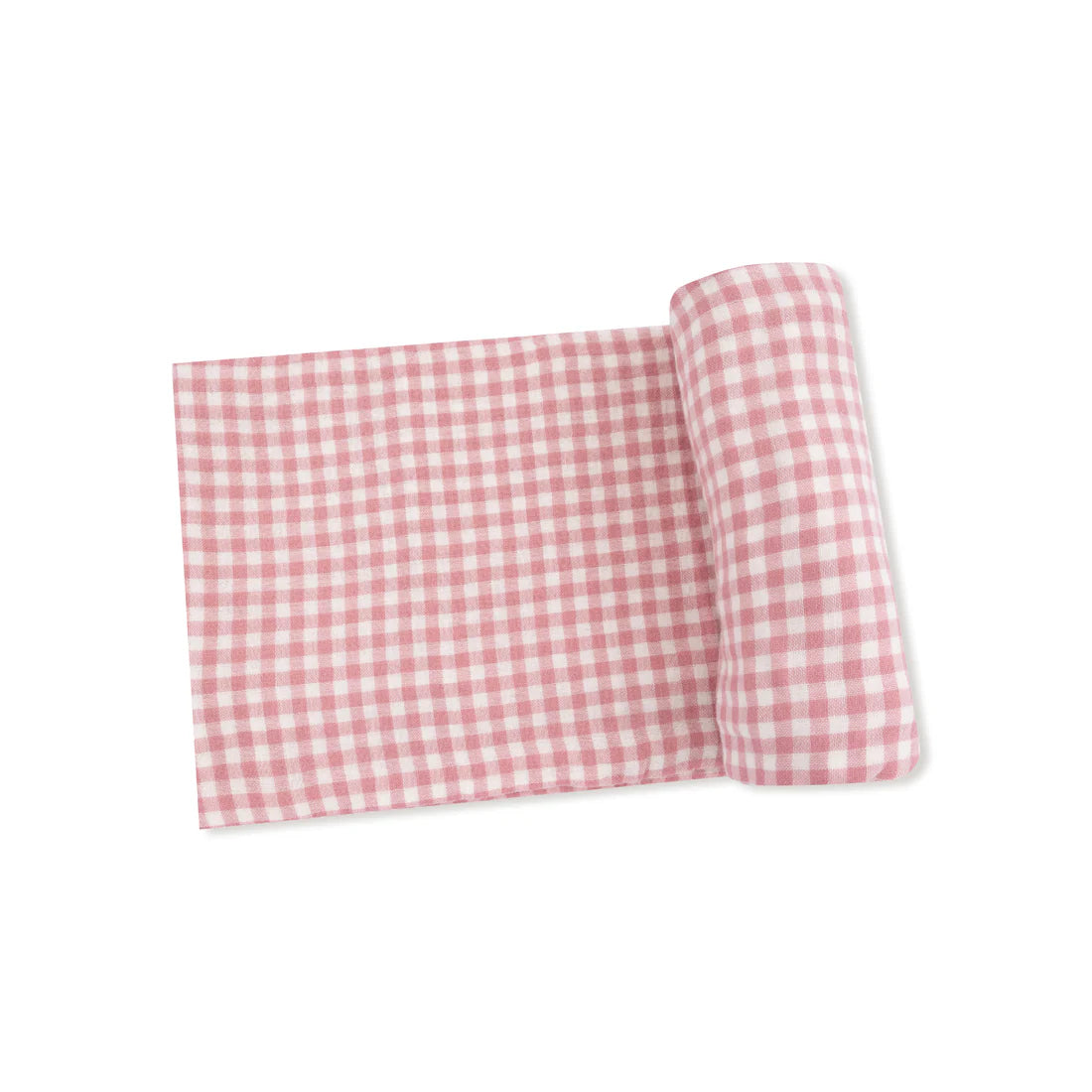 Rose Pink Plaid  Swaddle Blanket | Angel Dear