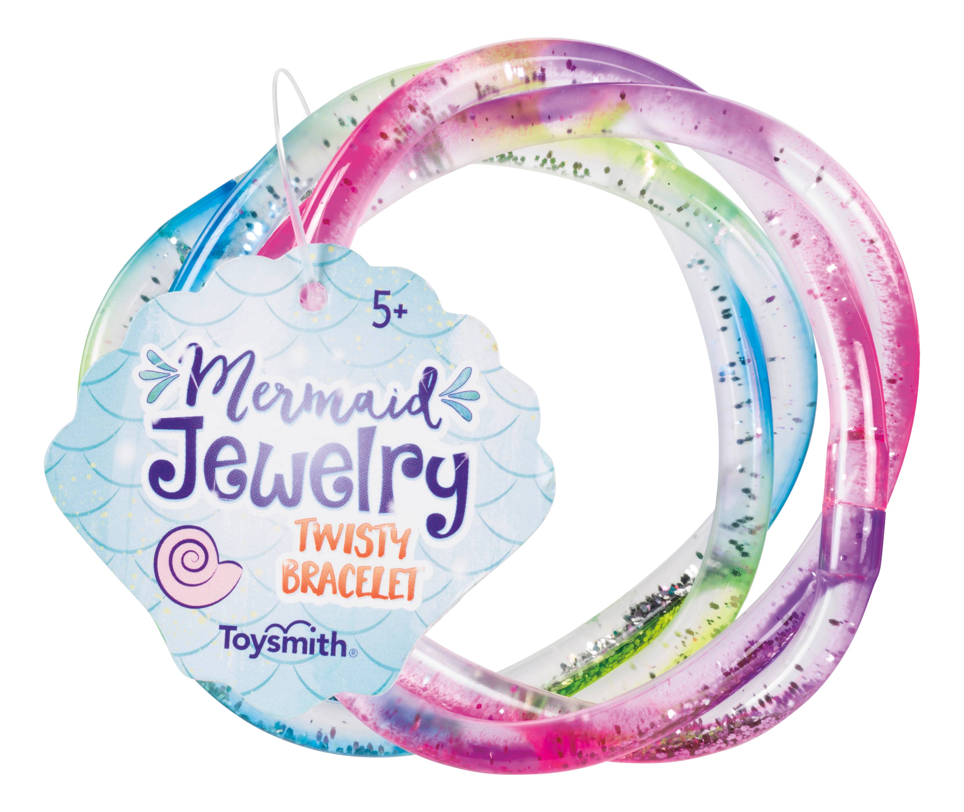 Mermaid Twisty Bracelets, 2 Piece Set, Assorted