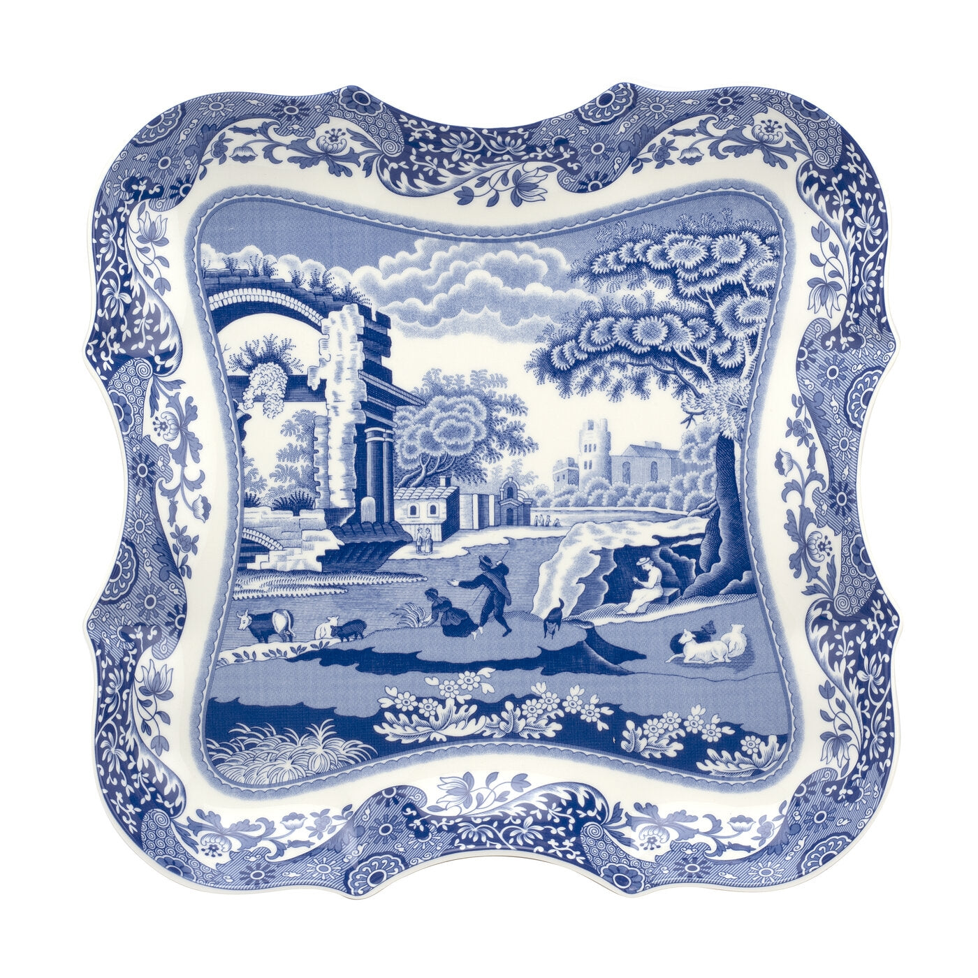Blue Italian Devonia Tray - 14in | Spode