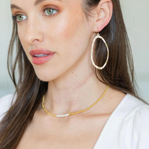 Long Abstract Gilded Earrings