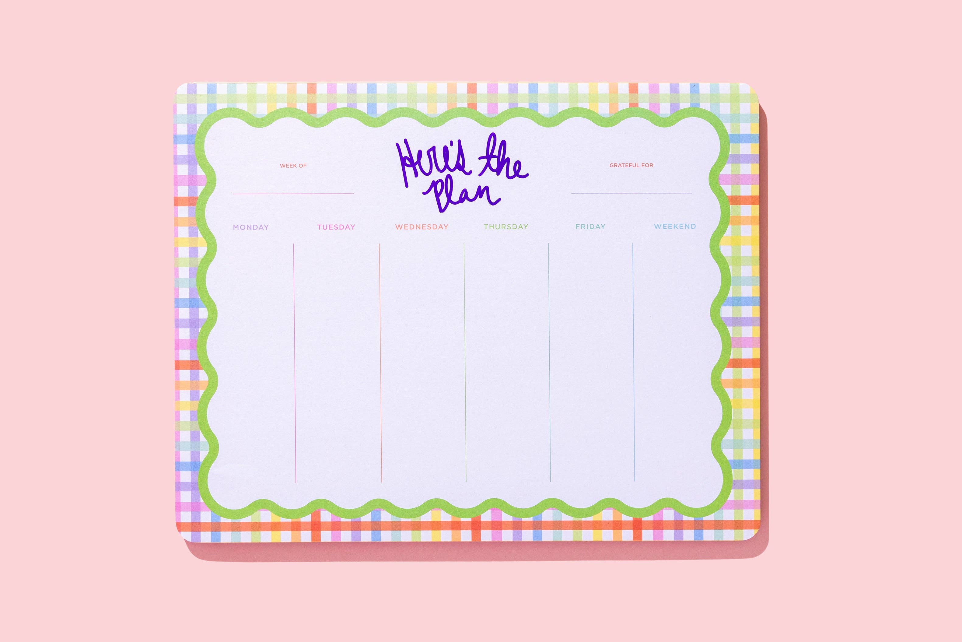 Weekly Planner - "Here's The Plan"