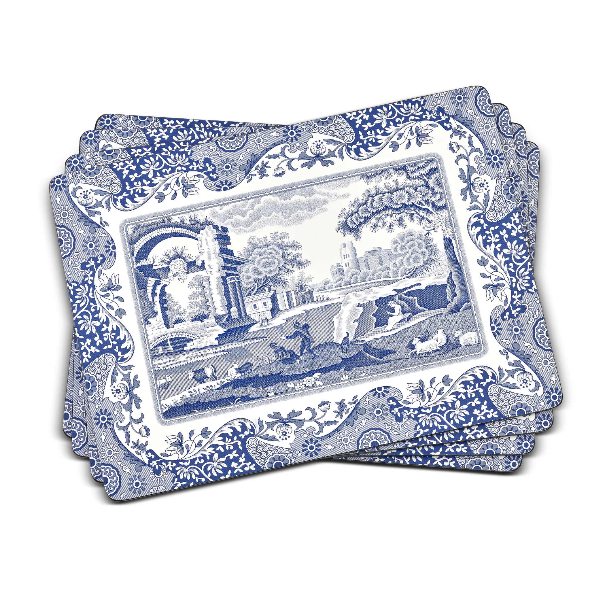 Blue Italian Placemats Set of 4 | Spode