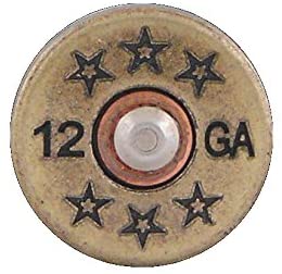 Shot Shell Brown Leather Trifold Wallet