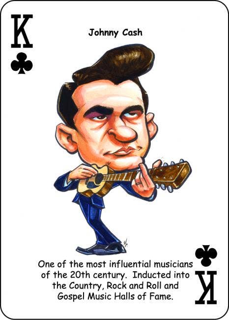 Country Music Legends Playing Cards