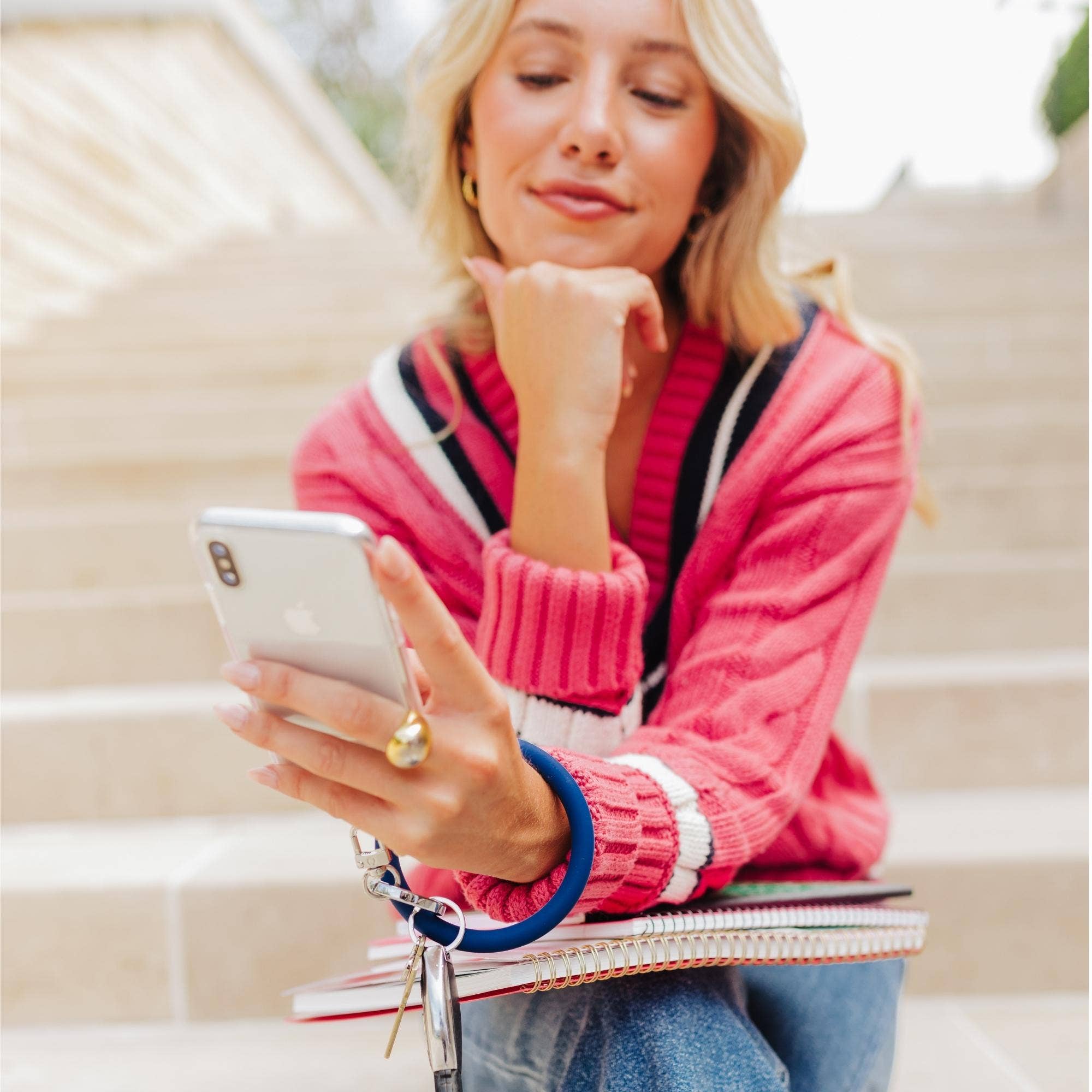 Silicone Big O® Key Ring - Midnight Navy | Oventure
