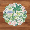 VIDA Cabana Reversible Round Placemats Set of 4 Pink & Green/ BEATRIZ BALL