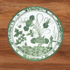 VIDA Faenza and Leopard Reversible Round Placemats Set of 4 White & Green/ BEATRIZ BALL