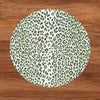 VIDA Faenza and Leopard Reversible Round Placemats Set of 4 White & Green/ BEATRIZ BALL