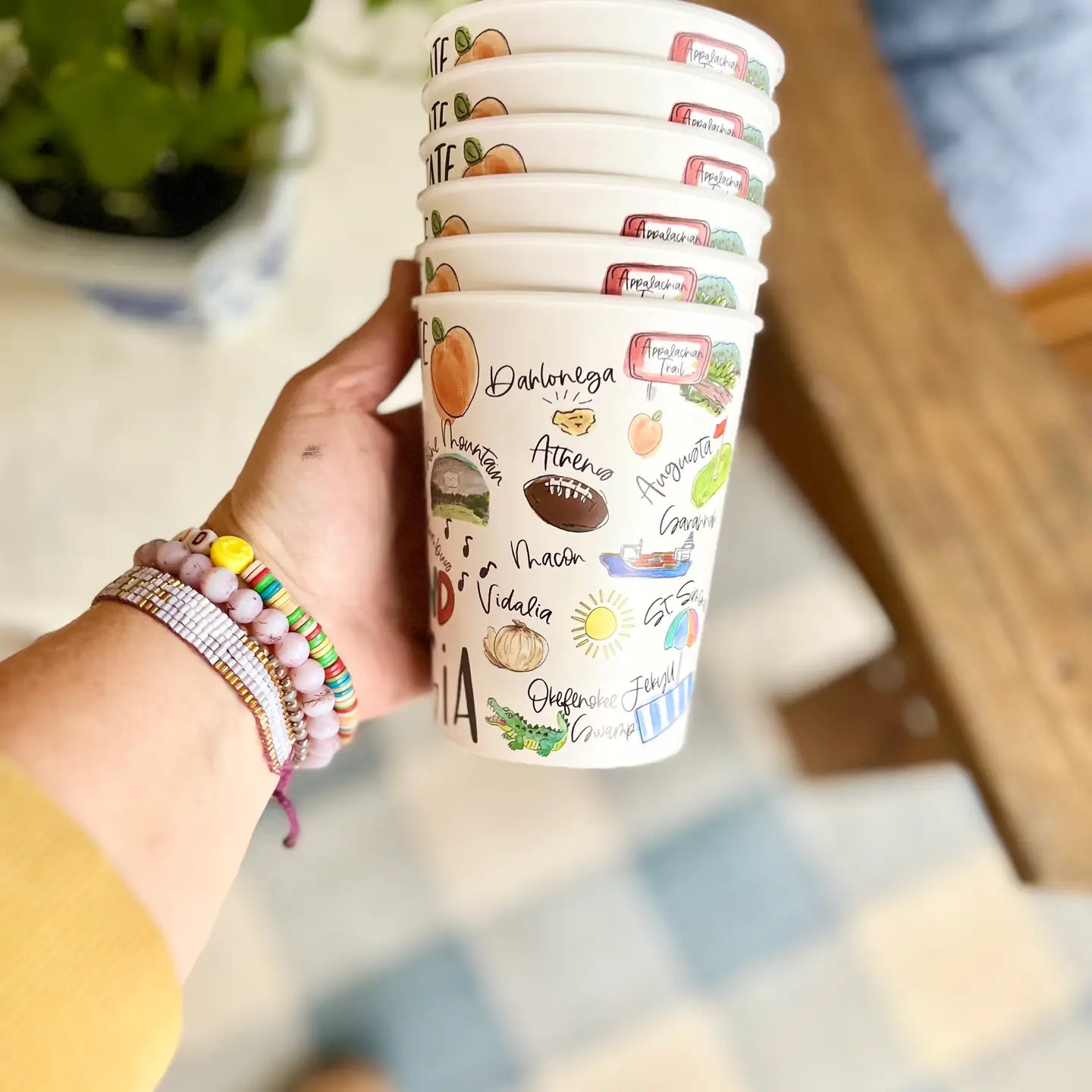 Peach State Party Cups - Set of 6 | Happy by Rachel