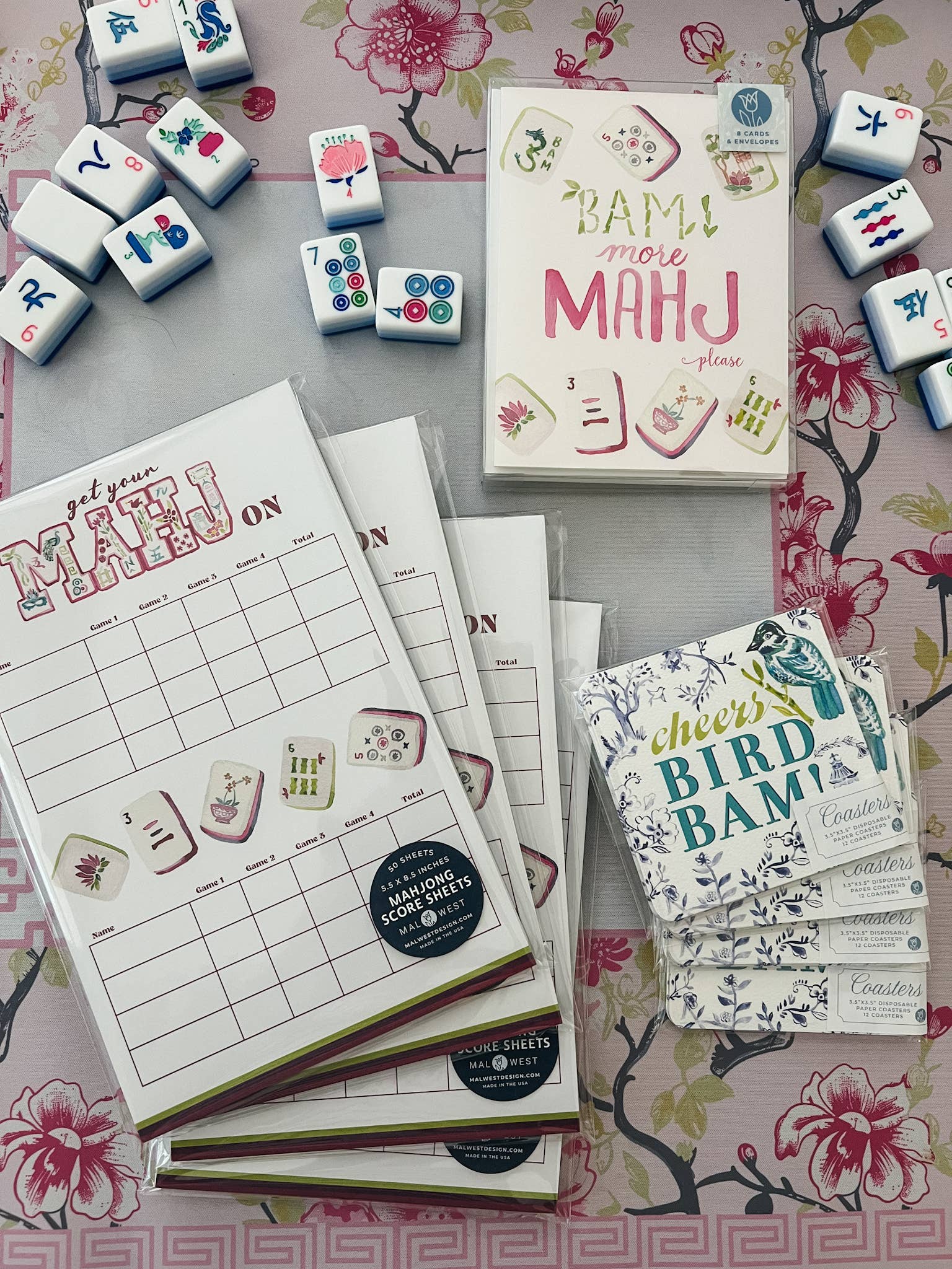 Mahjong Mahj On Vinyl Sticker