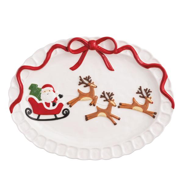 Santa Sleigh Platter | Mudpie