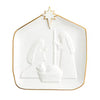 Gold Edge Nativity Platter
