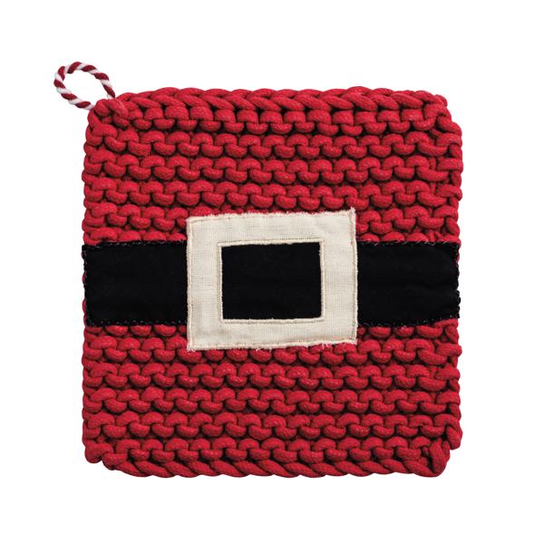 Santa Belt Christmas Potholder | Mud Pie