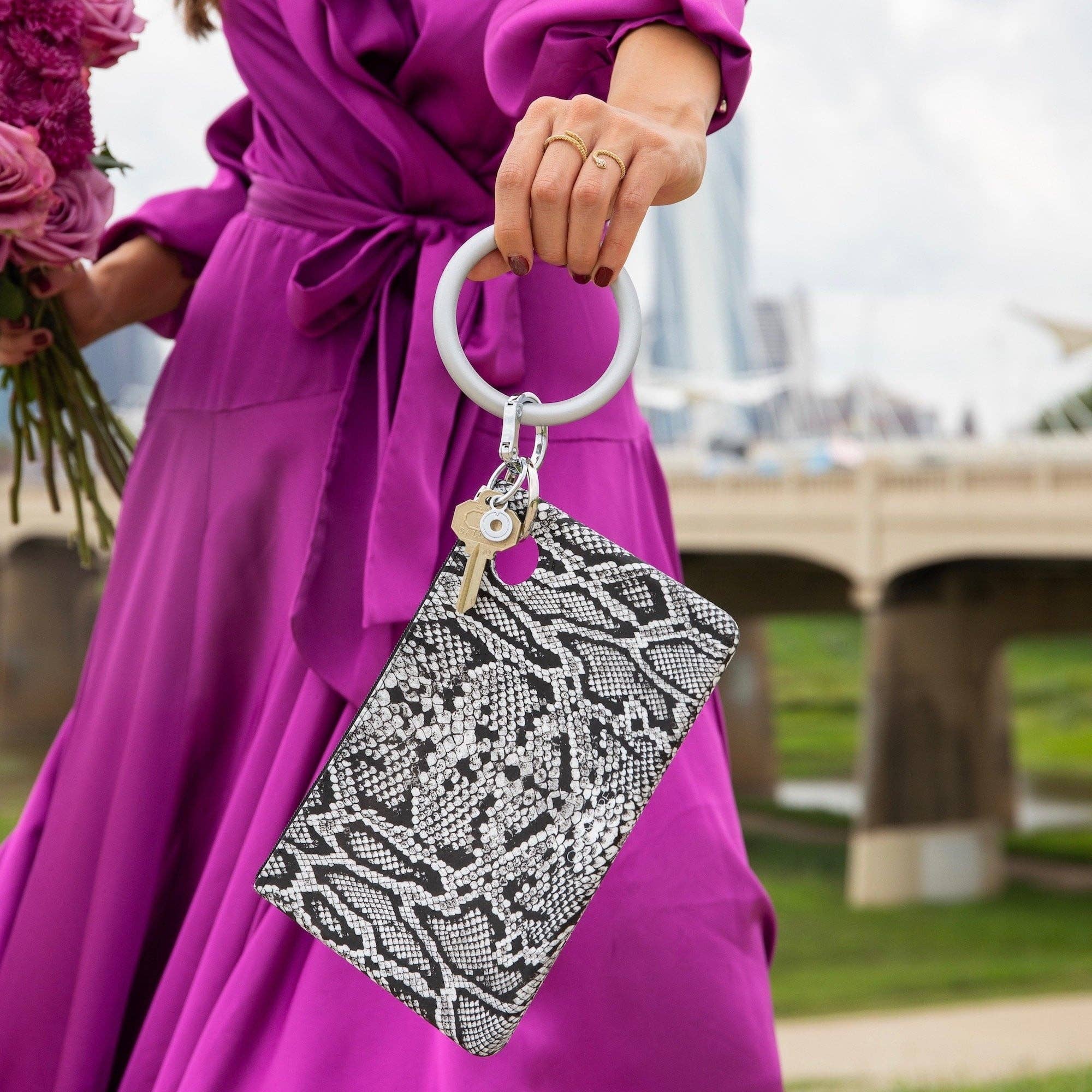 Oventure - Silicone Big O® Key Ring - Solid Quicksilver