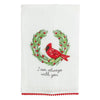 Always With You Cardinal Pom Towel | Mud Pie
