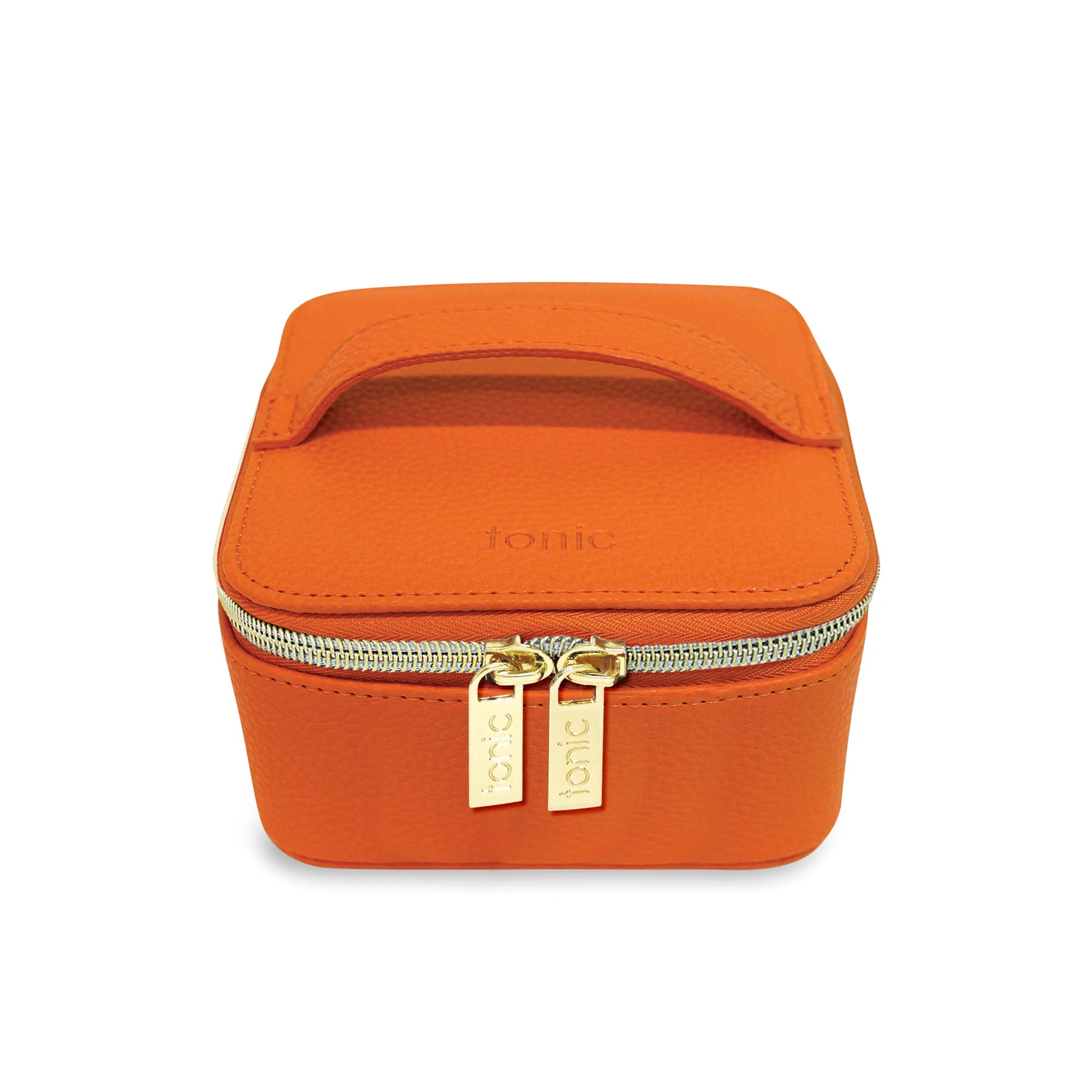 Luxe Pop Cube Jewelry Case in Orange