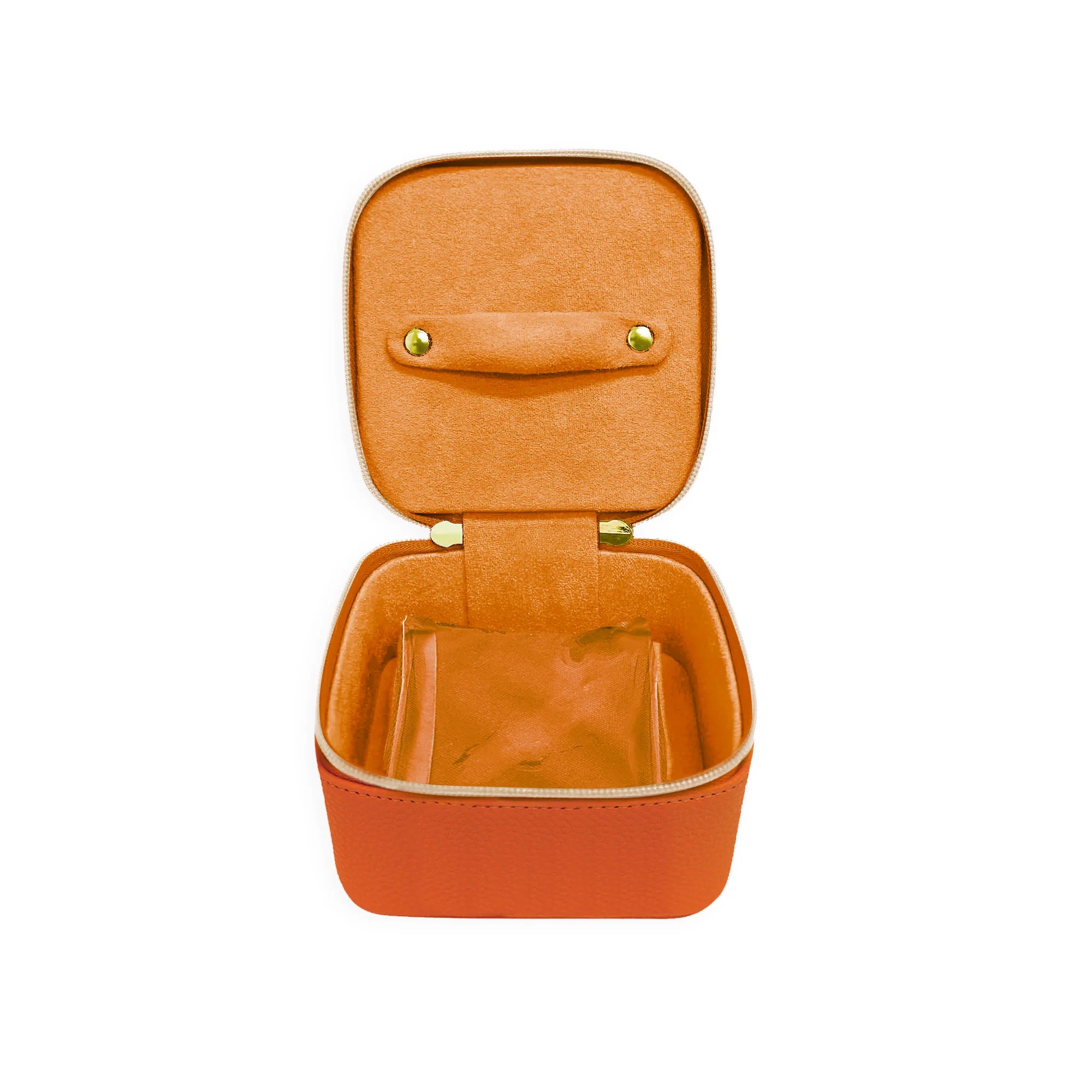 Luxe Pop Cube Jewelry Case in Orange