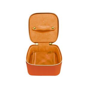 Luxe Pop Cube Jewelry Case in Orange