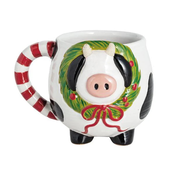 Farm Christmas Cow Mug | Mudpie