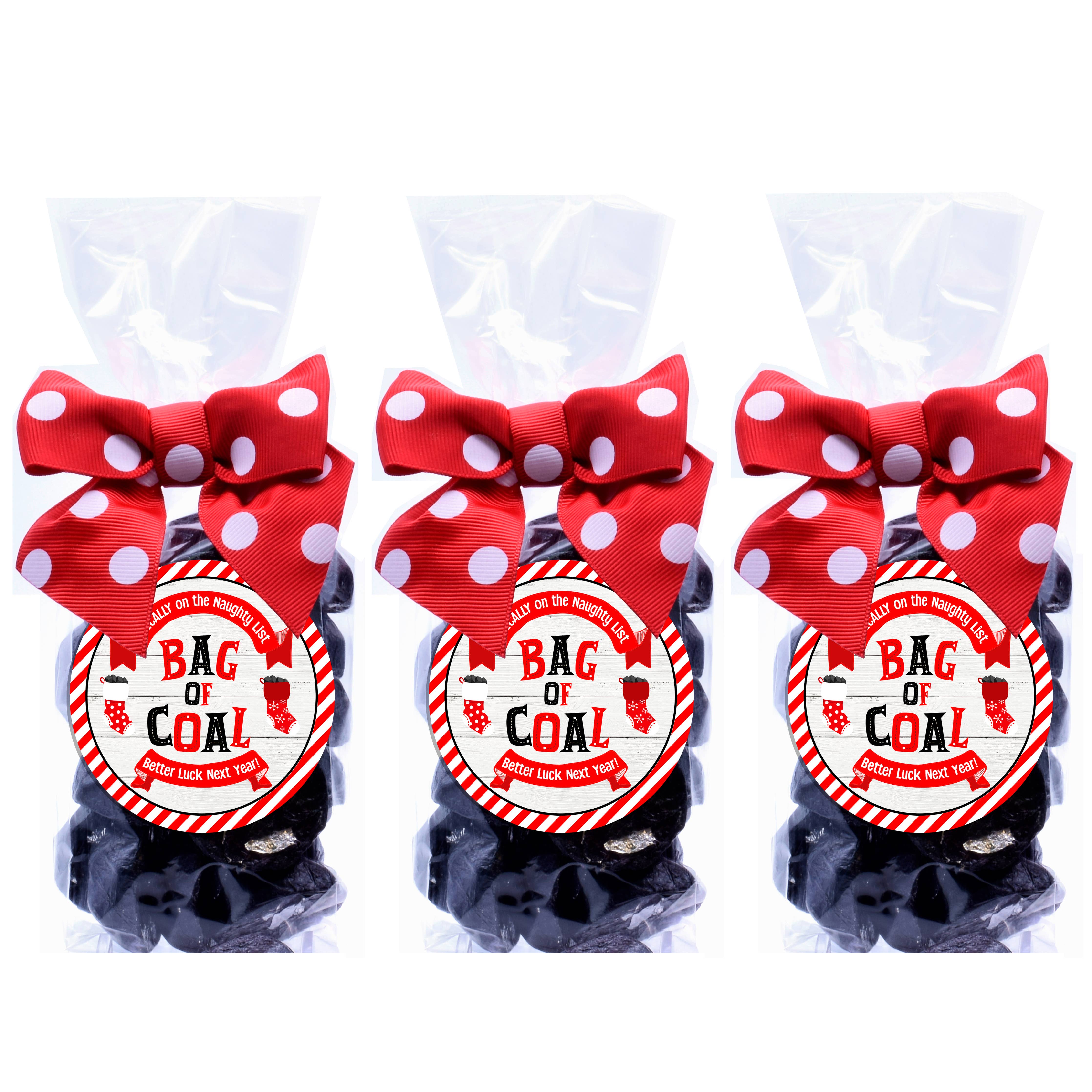 Holiday Christmas Chocolate Crisp Coal Regular Treat Bags