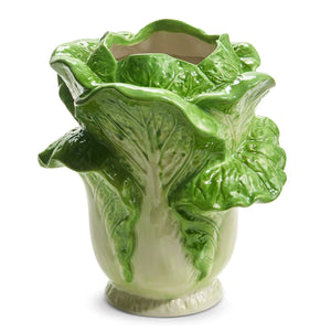 Green Cabbage Vase 9.5"