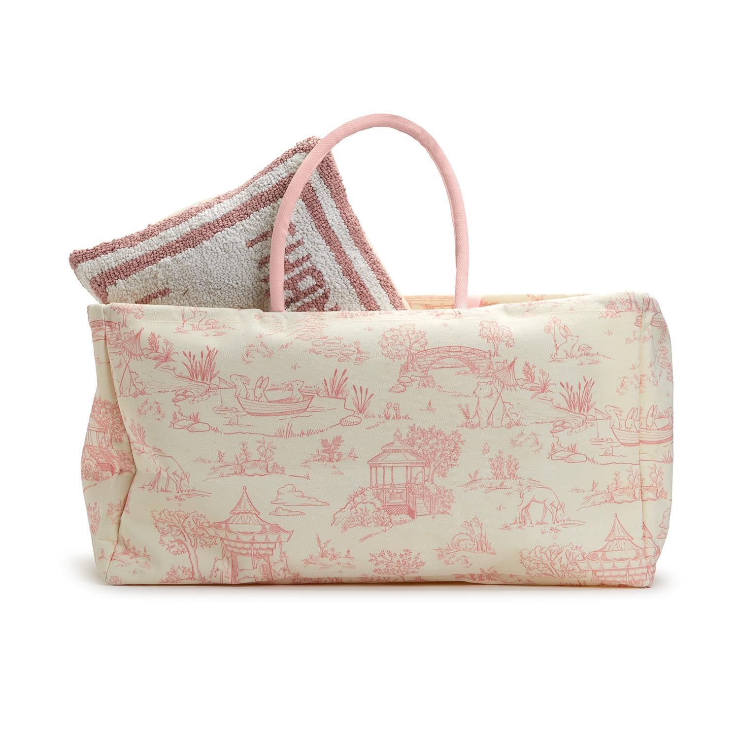 Animal Toile Hamper / Storage Tote