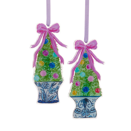 Chinoiseries Topiary Acrylic Ornaments