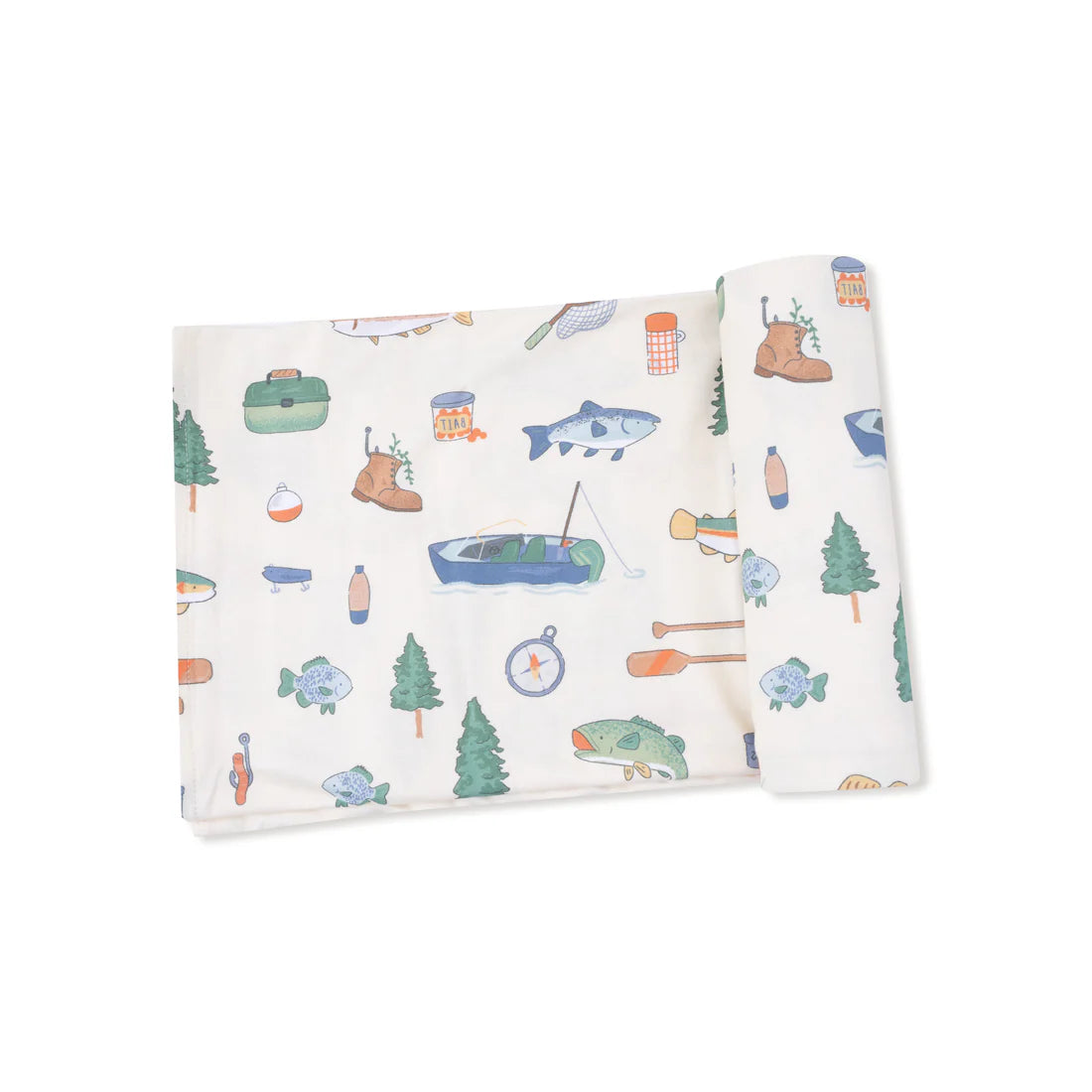 Fishing Things  Swaddle Blanket