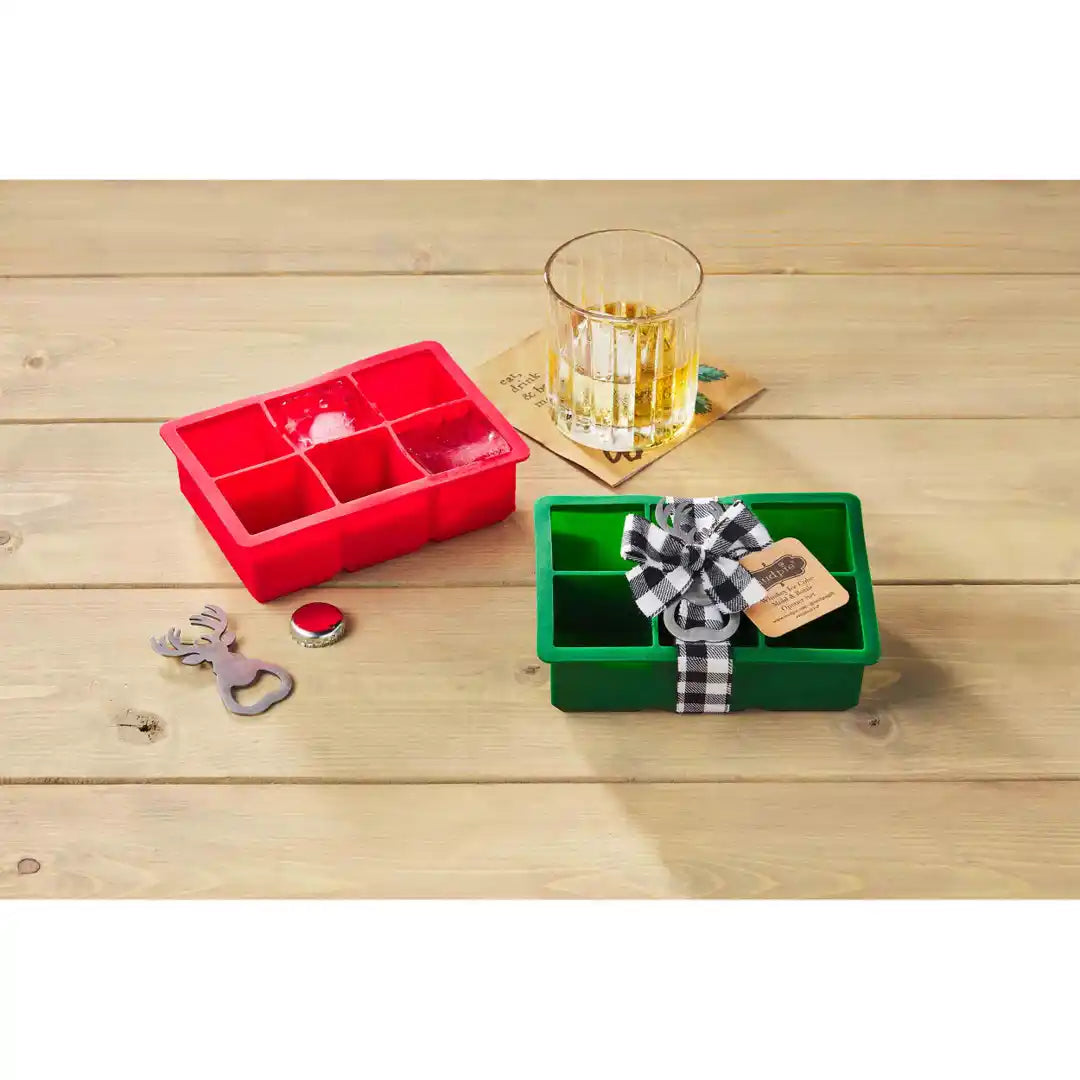 Whiskey Ice Cube Mold & Bottle Opener