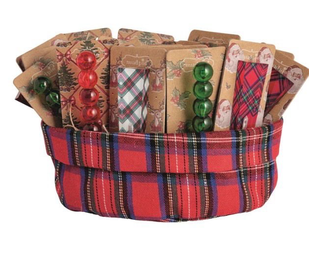 Tartan and Bauble Acrylic Spreaders | Mud Pie