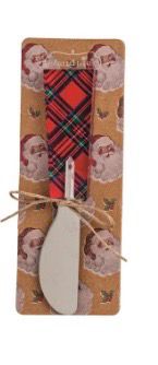 Tartan and Bauble Acrylic Spreaders | Mud Pie