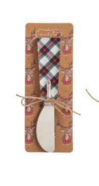 Tartan and Bauble Acrylic Spreaders | Mud Pie