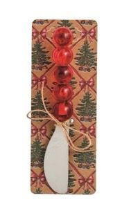 Tartan and Bauble Acrylic Spreaders | Mud Pie