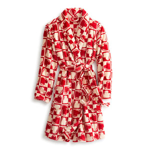 Vera Bradley Robe- Graphic heart in Fleece