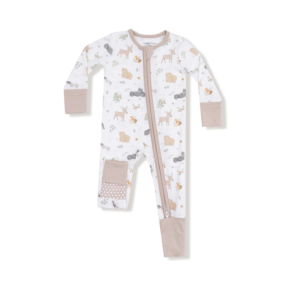 Woodland Babies 2 Way Zipper Romper | Angel Dear