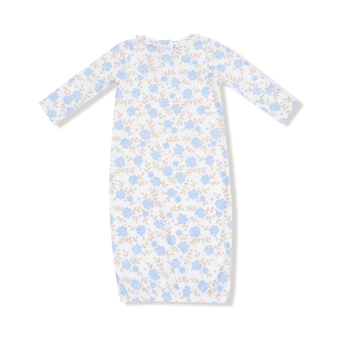 Baby Blue Floral Kimono Gown 0-3 M | Angel Dear